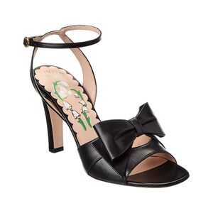 Valentino Bowow 95 Leather Sandal, Black